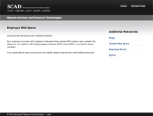 Tablet Screenshot of facultypages.scad.edu