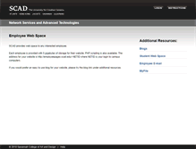 Tablet Screenshot of employeepages.scad.edu